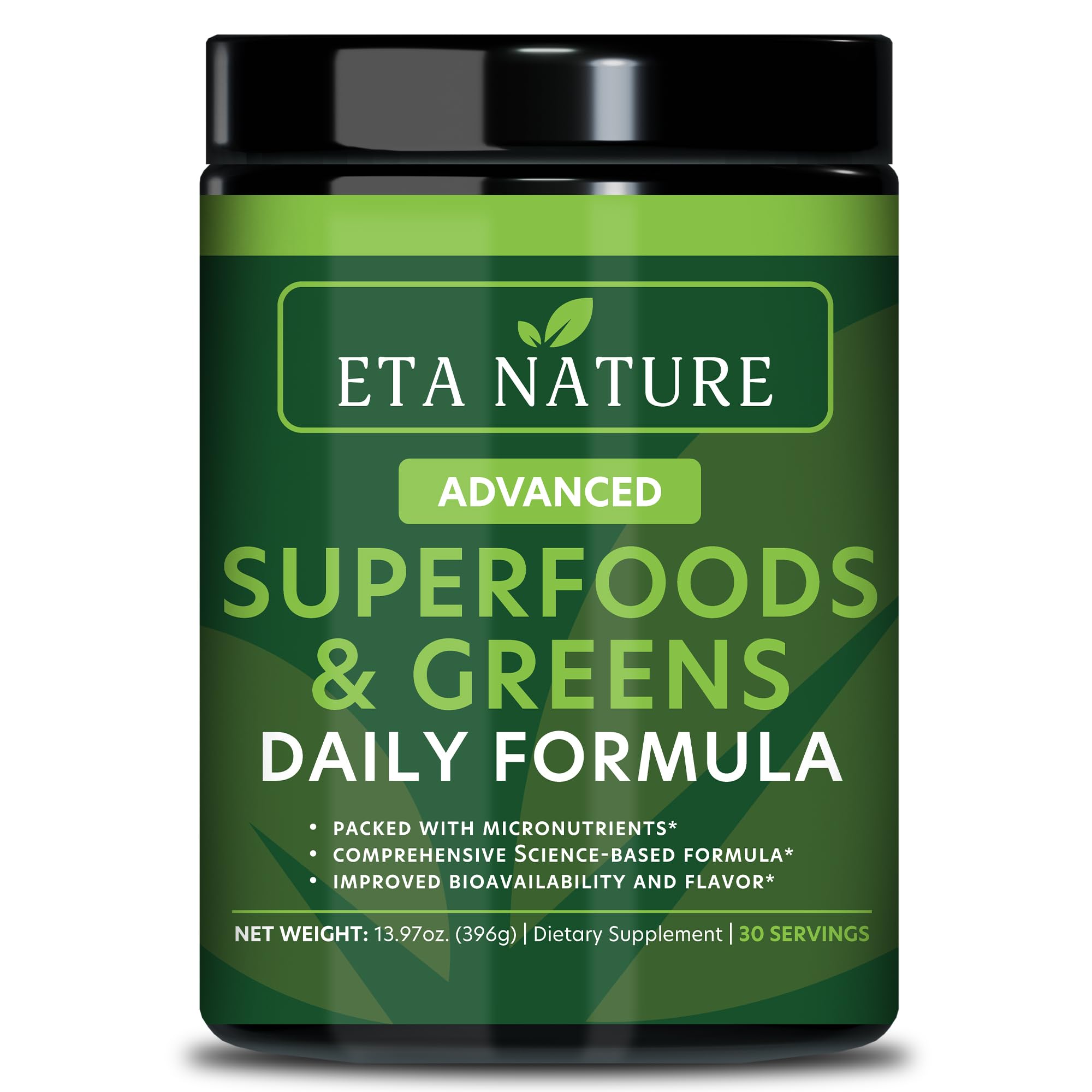 ETANATURE 50 Super Greens Powder tub label