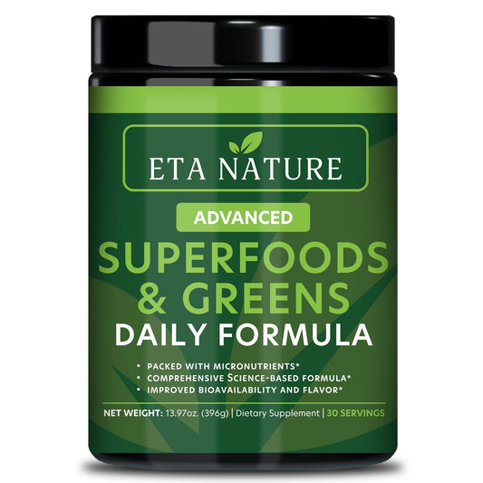 ETANATURE 50 Super Greens Powder tub label