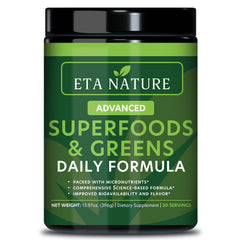 ETANATURE 50 Super Greens Powder tub label