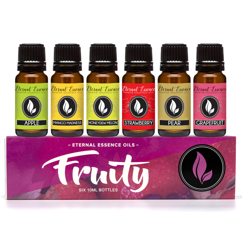 Amber glass bottle of Eternal Essence Oils Fruity Set Apple 10ml