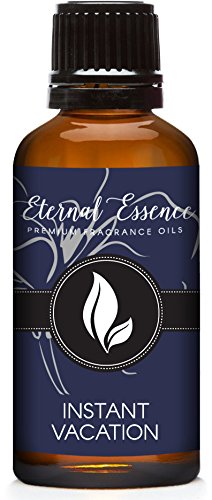 Instant Vacation 30ml fragrance oil in amber glass bottle with dropper
