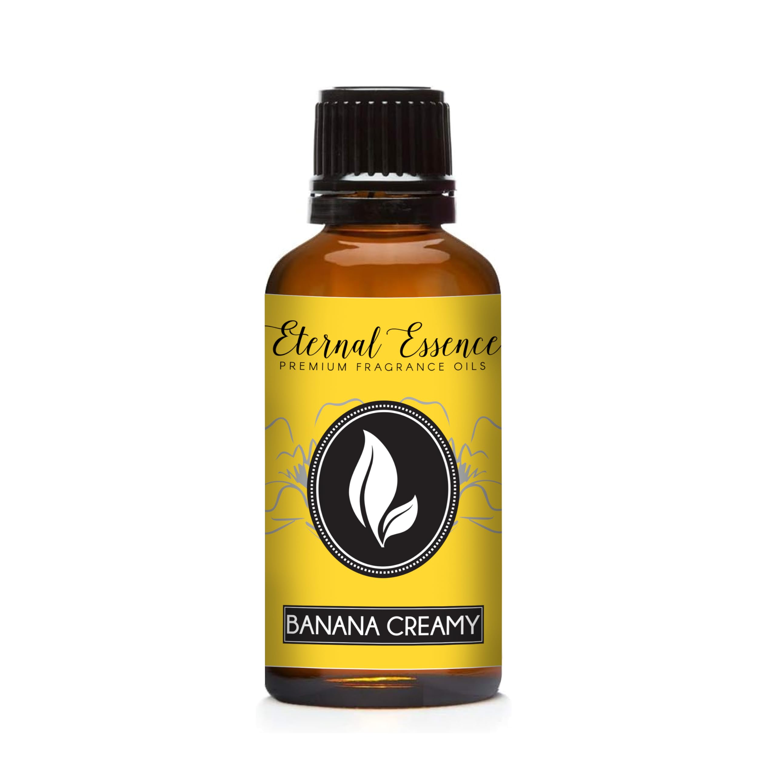 Banana Creamy fragrance oil in an amber 30ml bottle