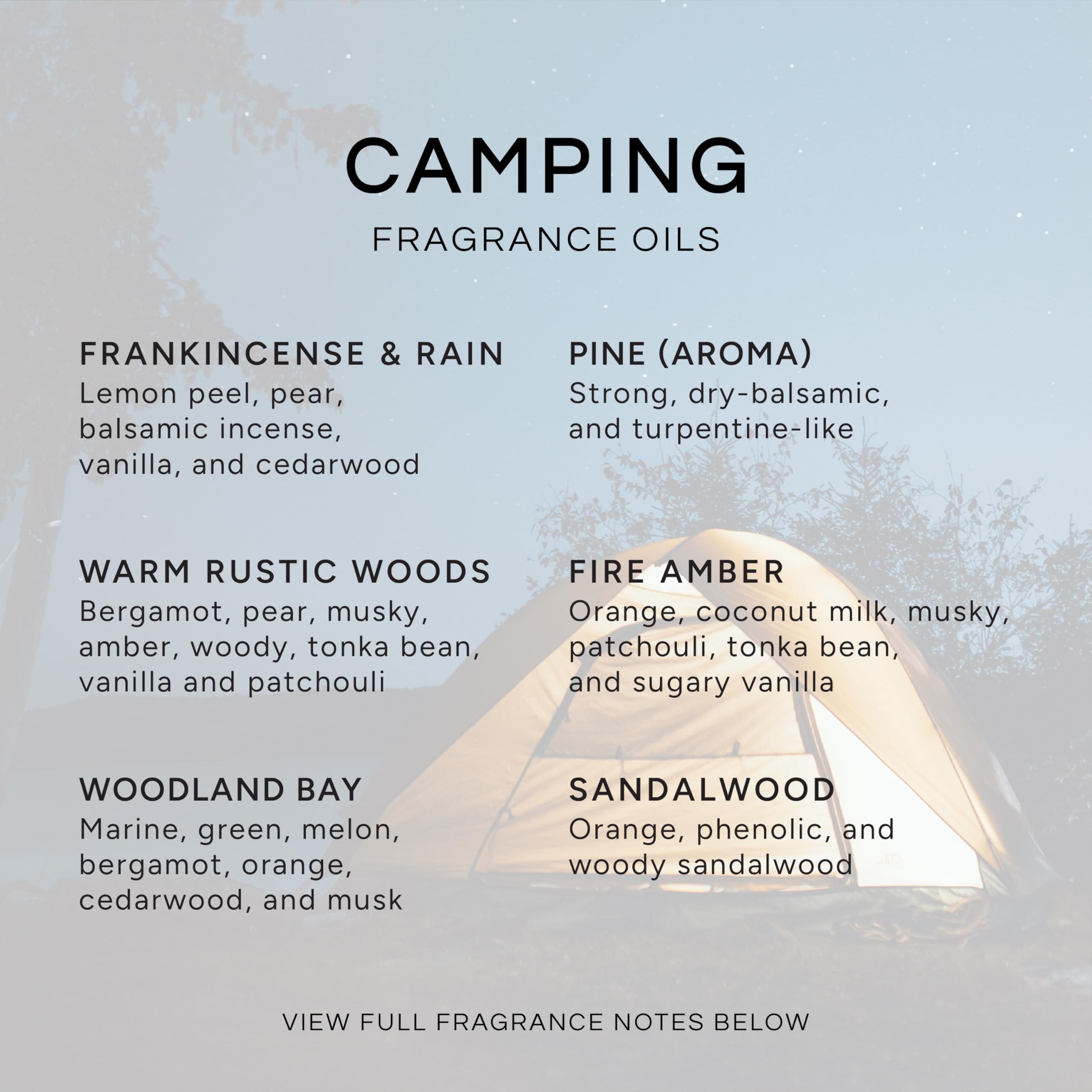 Fire Amber fragrance oil bottle from Eternal Essence Oils Camping Set (10ml)