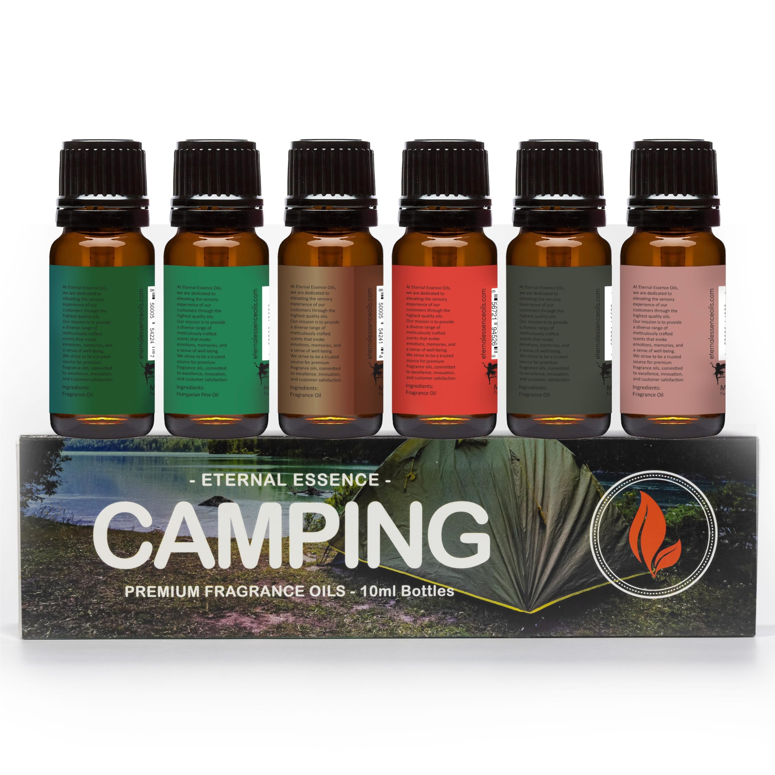 Woodland Bay fragrance oil bottle from Eternal Essence Oils Camping Set (10ml)