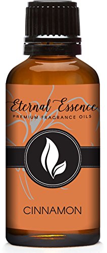 Cinnamon 30ml fragrance oil in amber glass bottle with dropper