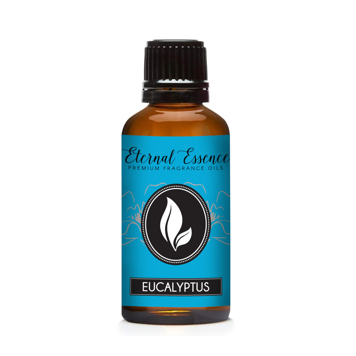Eucalyptus 30ml fragrance oil bottle with dropper cap