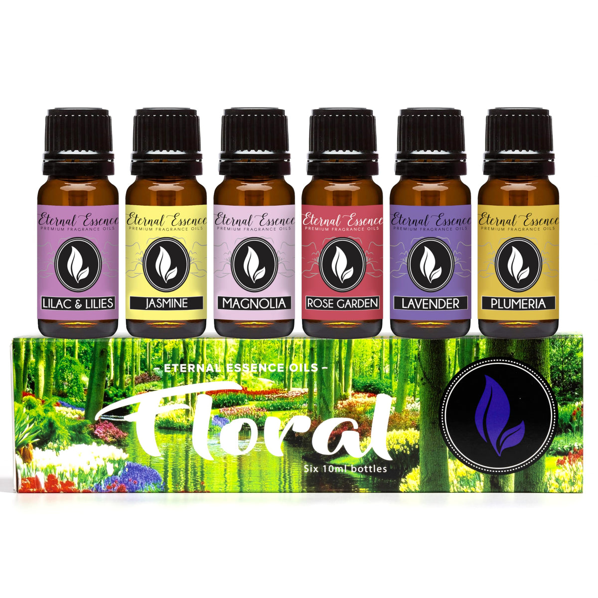 Lavender fragrance oil bottle from Eternal Essence Oils Floral Set of 6