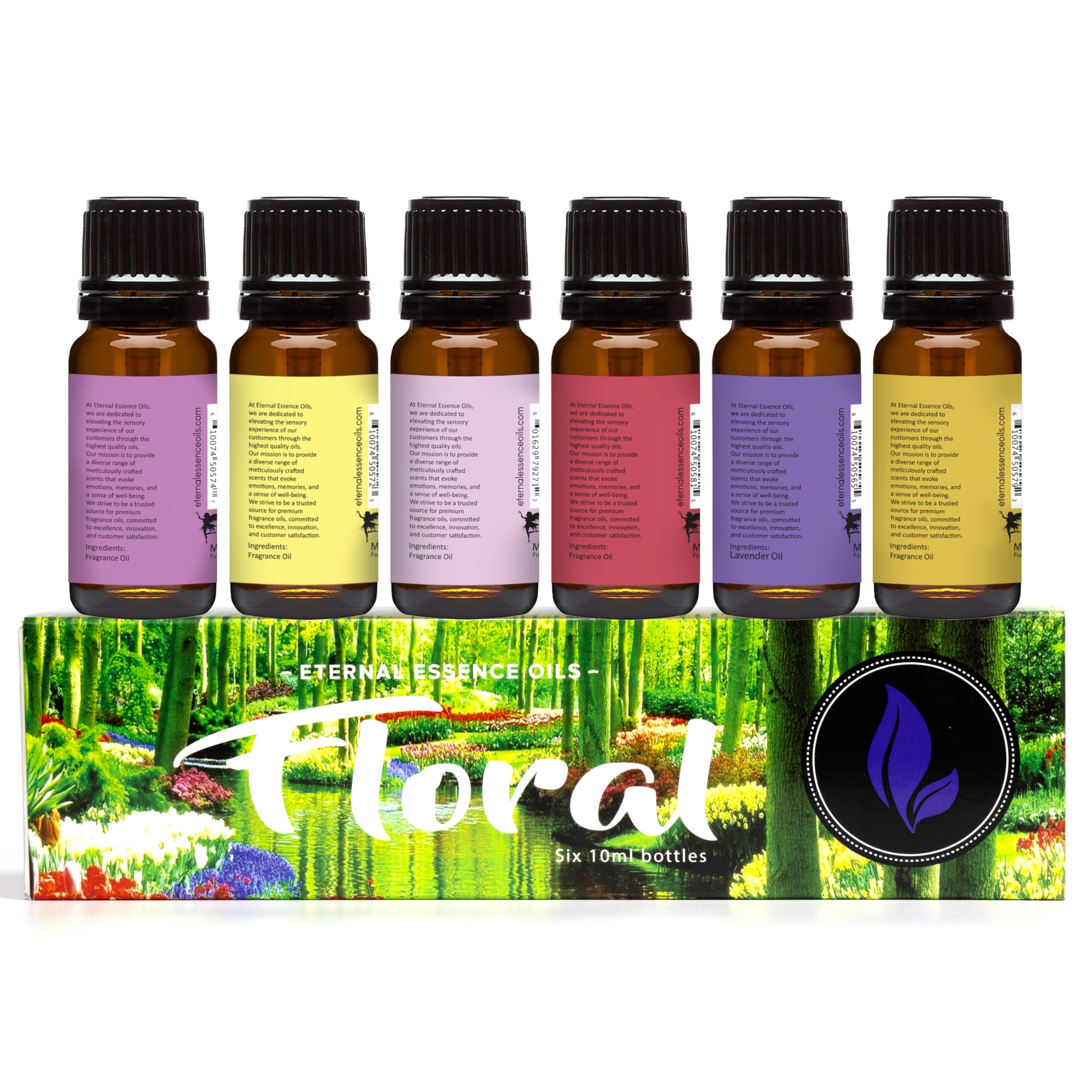 Magnolia fragrance oil bottle from Eternal Essence Oils Floral Set of 6
