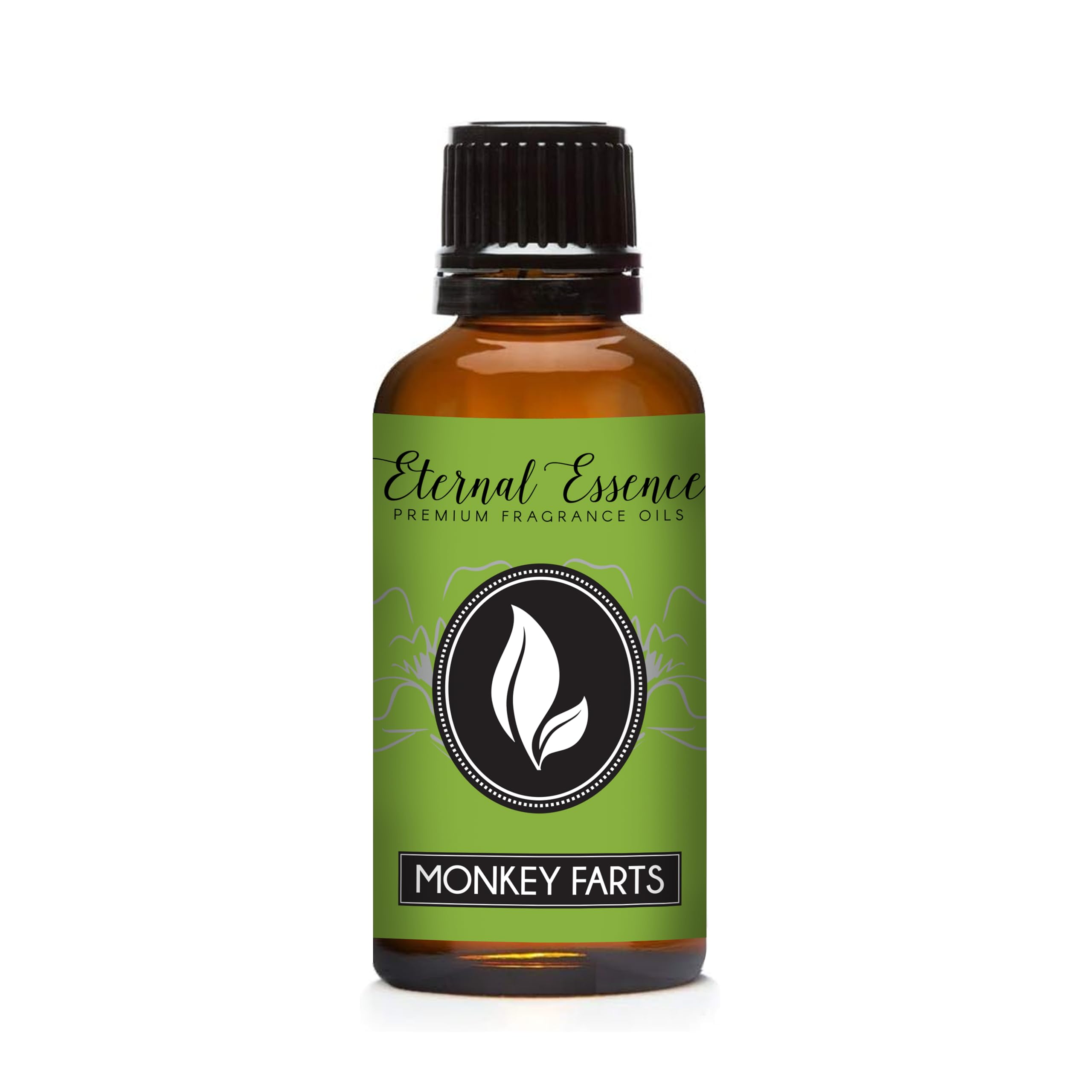 Front view of Eternal Essence Oils Monkey Farts 30ml fragrance oil