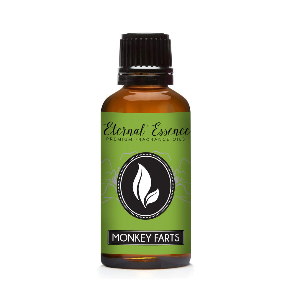 Front view of Eternal Essence Oils Monkey Farts 30ml fragrance oil
