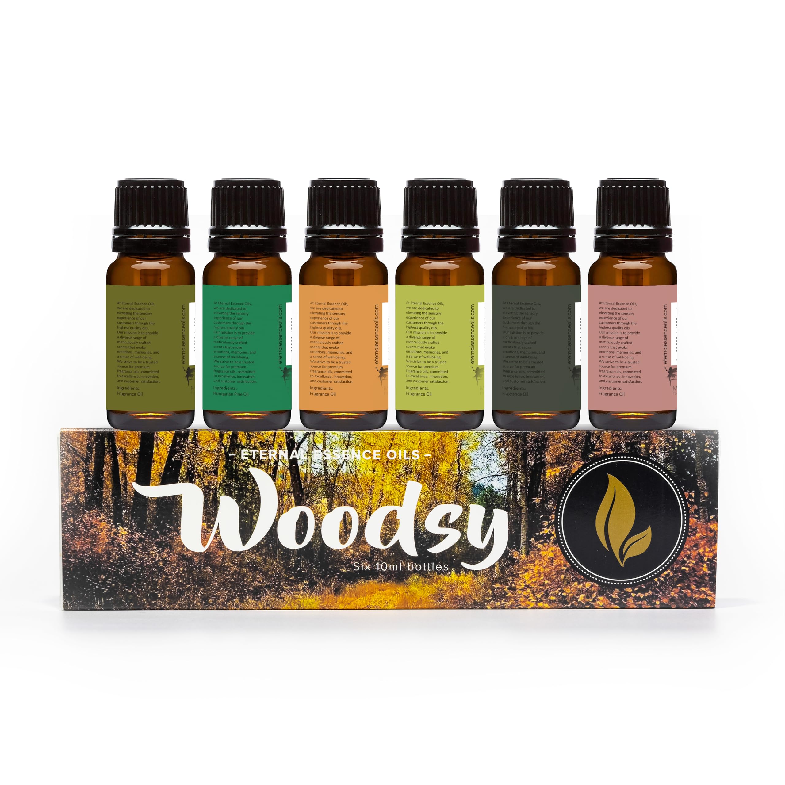 Frankincense fragrance oil bottle 10 ml (amber glass) – Eternal Essence Woodsy Set