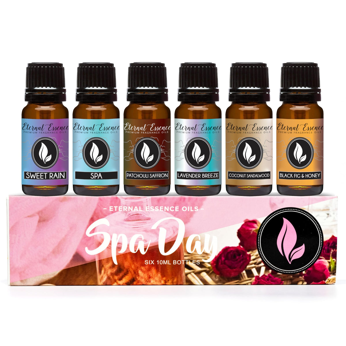 Lavender Breeze 10ml fragrance oil bottle from Eternal Essence Spa Day Set