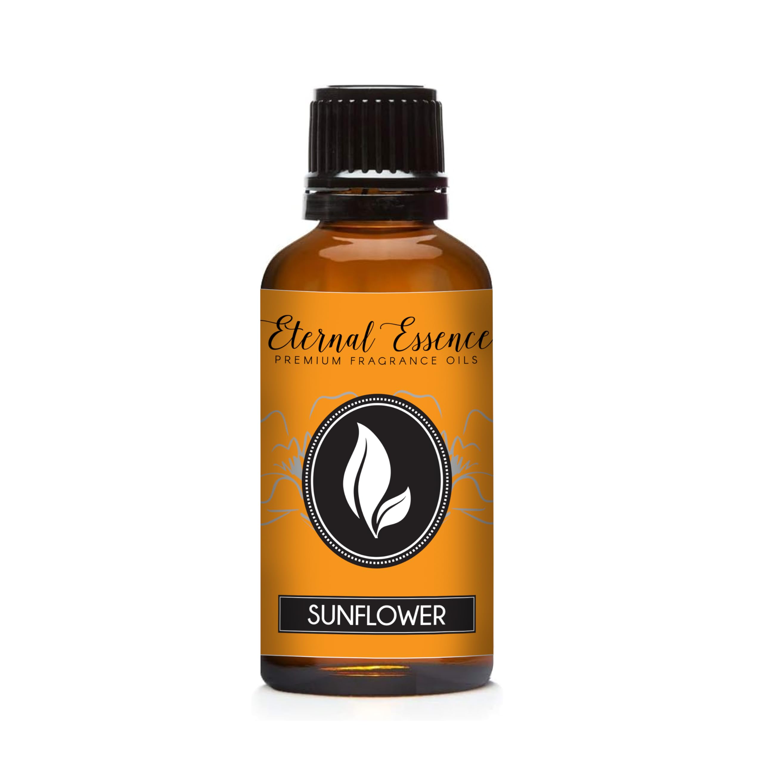Eternal Essence Oils Sunflower 30ml bottle with dropper for precise fragrance dosing in candles.