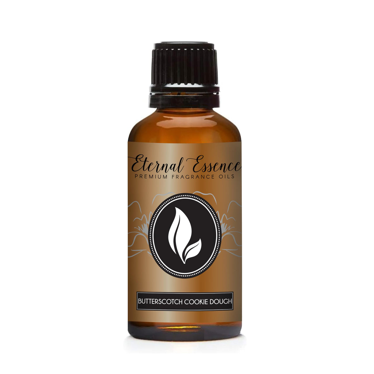 Amber glass 30ml bottle of Butterscotch Cookie Dough fragrance oil.