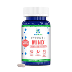 BioTrust Eternal Mind supplement bottle and box