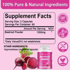 Etheray Beetroot Capsules 120-count pack shot