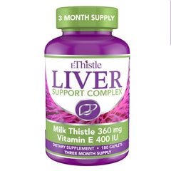 EThistle Liver Wellness bottle with 180 caplets