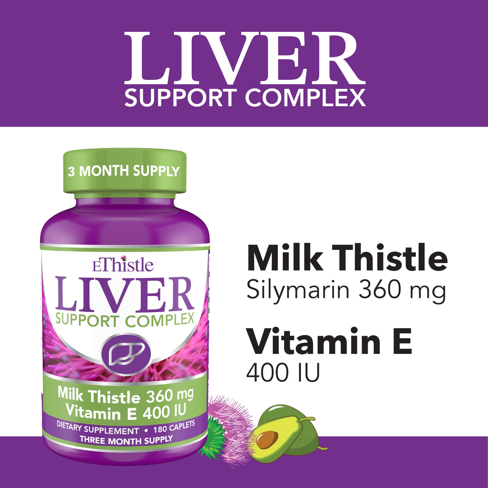 Milk thistle extract caplets illustrating silymarin content