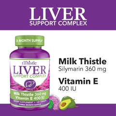 Milk thistle extract caplets illustrating silymarin content