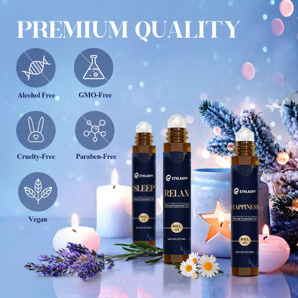 Gift-ready Ethlauff essential oil roller set