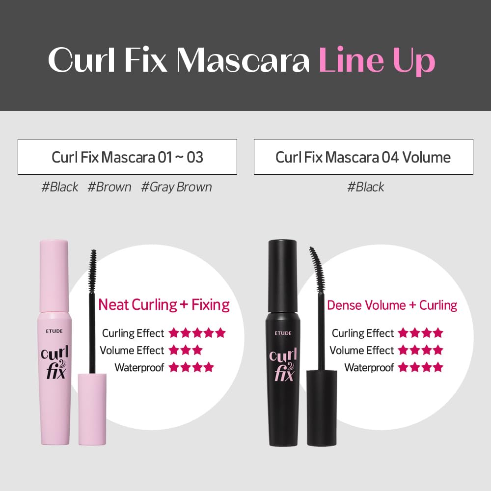 ETUDE Curl Fix Mascara Mini Korea-approved Olive Young badge