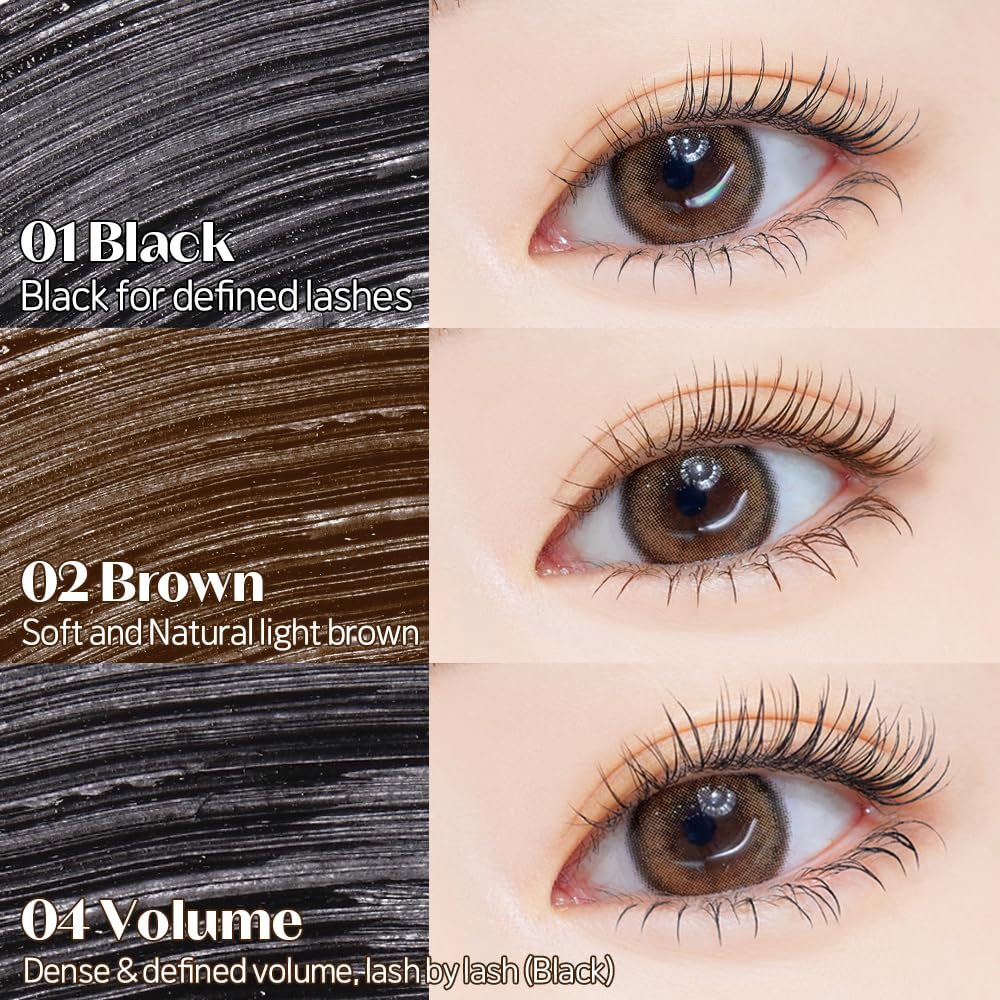 ETUDE Curl Fix Mascara Mini waterproof swatches highlight smudge-resistant wear