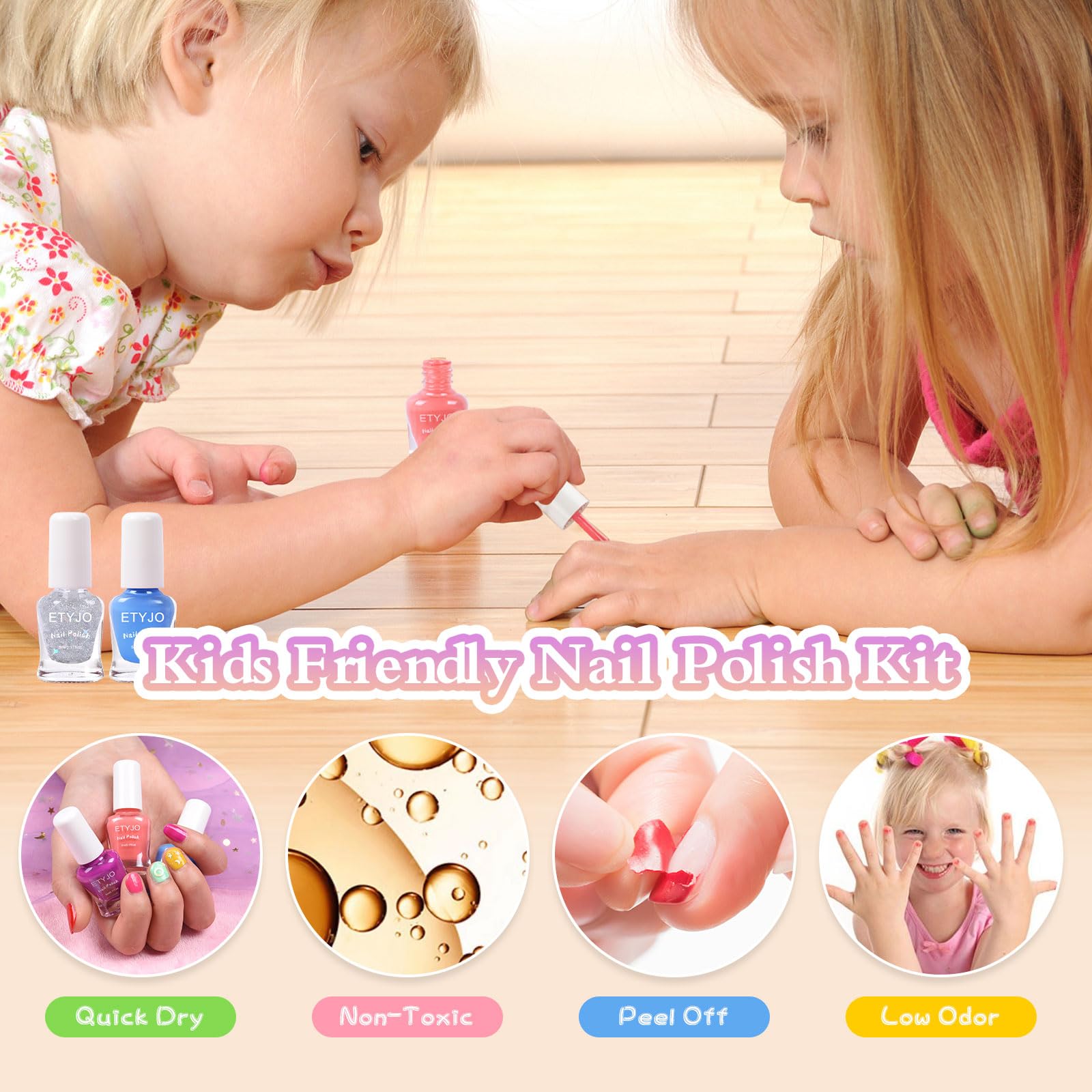 ETYJO peel-off formula allows mess-free removal without solvents.