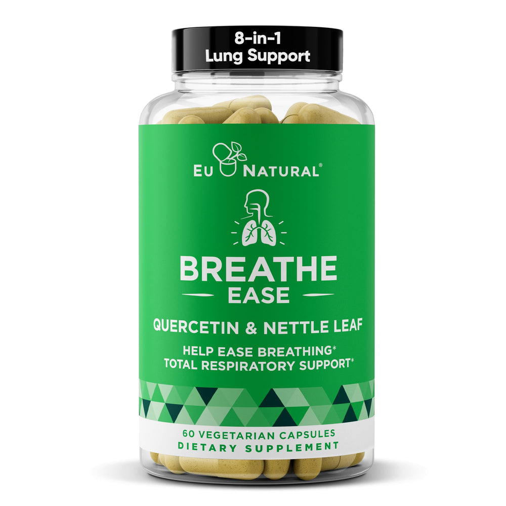 Eu Natural Breathe Inhaler Support bottle front for daily airway wellness