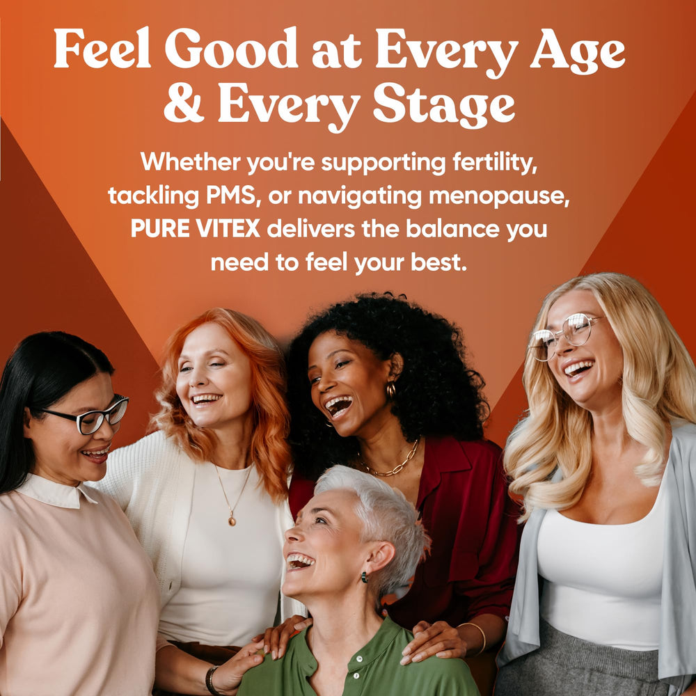 Eu Natural Vitex Pure label detail emphasizes potency and purity in a lab-certified formulation