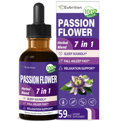 Eubrition Passion Flower Liquid Drops 2 oz bottle