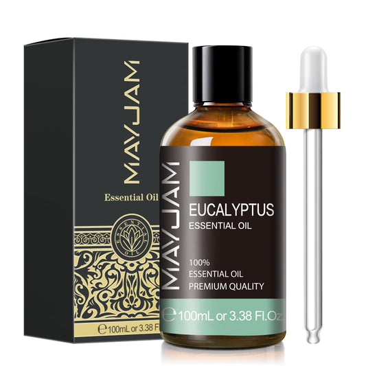 Amber glass 100ml bottle of Eucalyptus essential oil