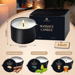 Eucalyptus Mint massage candle jar