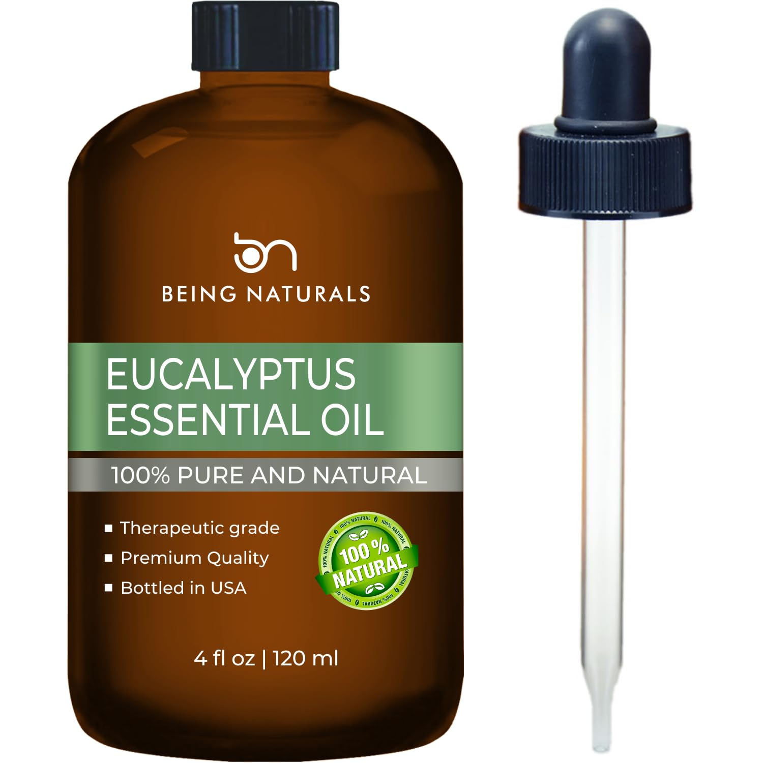 4 fl oz bottle of eucalyptus essential oil