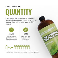 Close-up of UV-resistant amber bottle with eucalyptus oil