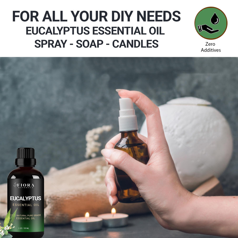 Aromatherapy massage with eucalyptus essential oil