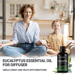 Eucalyptus essential oil for baths and spa use