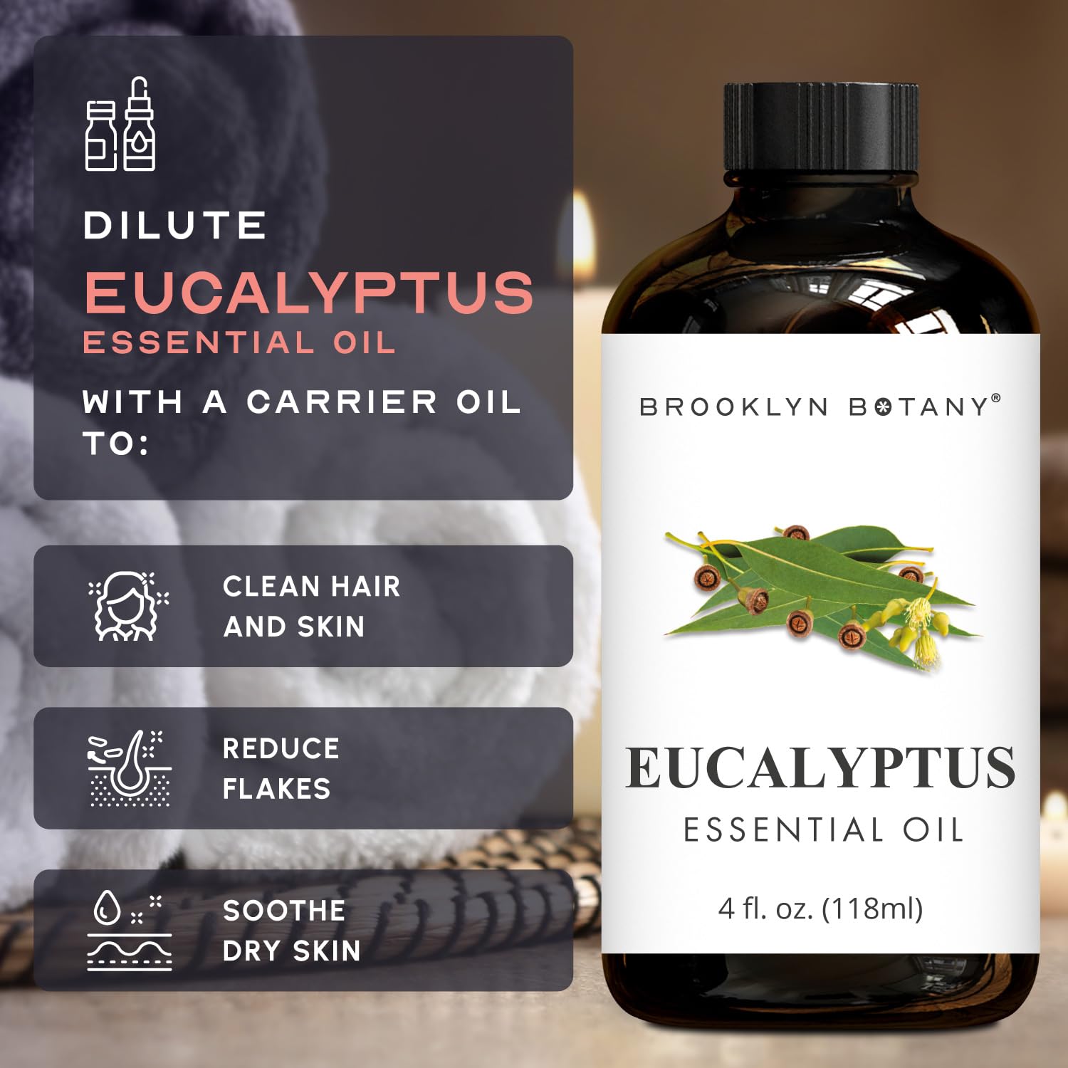 Eucalyptus oil suitable for skincare and aromatherapy