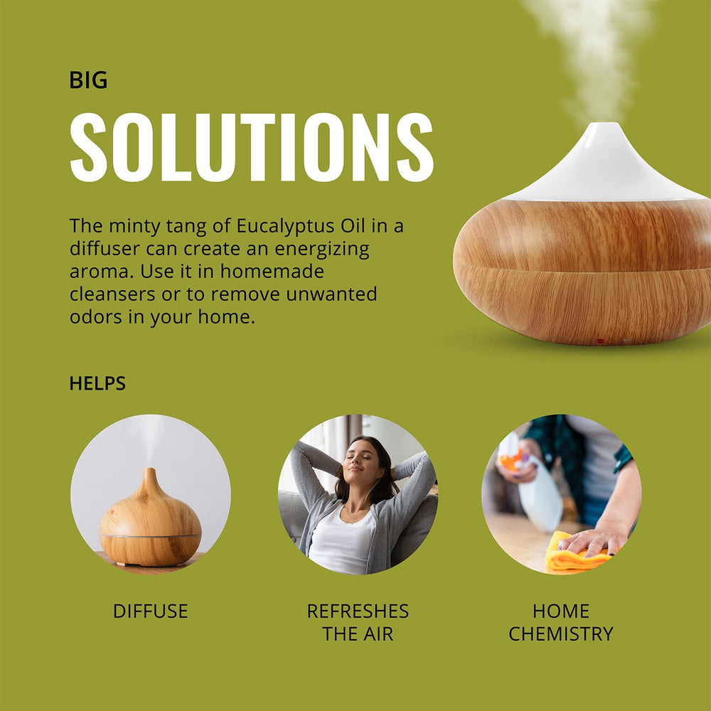 Steam-distilled eucalyptus oil sourced from India