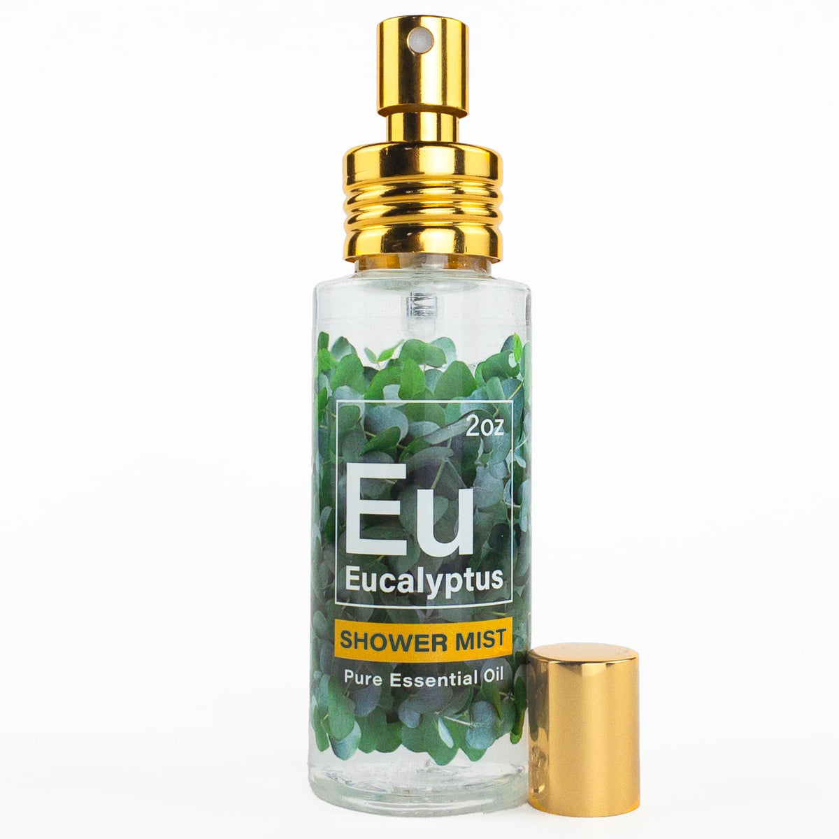 Front view of Eucalyptus Shower Spray 2 oz bottle