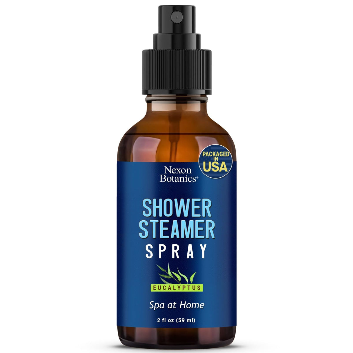 Nexon Botanics Eucalyptus Shower Steamer Spray bottle – front label