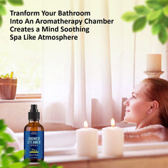 Eucalyptus leaves with Nexon Botanics Shower Steamer Spray bottle