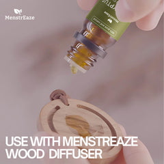 Close-up of eucalyptus oil bottle label