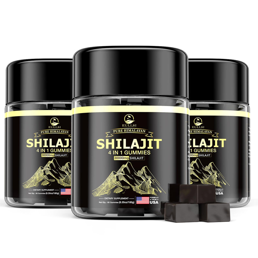 Eullsi Pure Himalayan Shilajit Gummies bottle for daily energy support