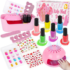 EULRGAUS Kids Nail Polish Set 14pcs—colorful polishes for creative nail art adventures.