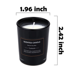 Lavender scented candle 2.5oz in black jar (EUPNHY 12-pack)