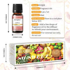 EUQEE amber glass bottles close-up with droppers, protecting scent and aiding precise use