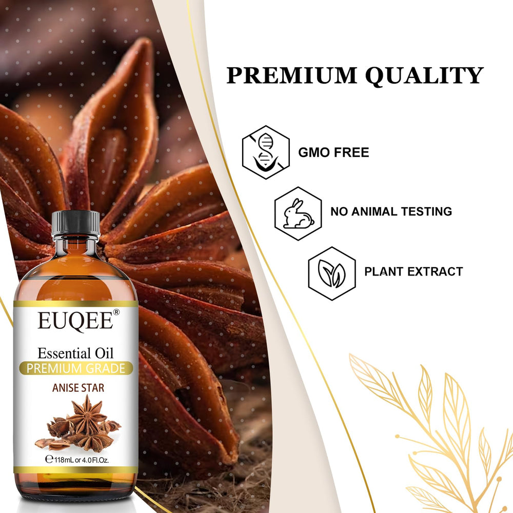 Diffuser-ready EUQEE Anise Star Essential Oil in use
