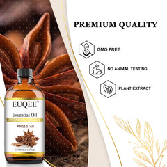 Diffuser-ready EUQEE Anise Star Essential Oil in use