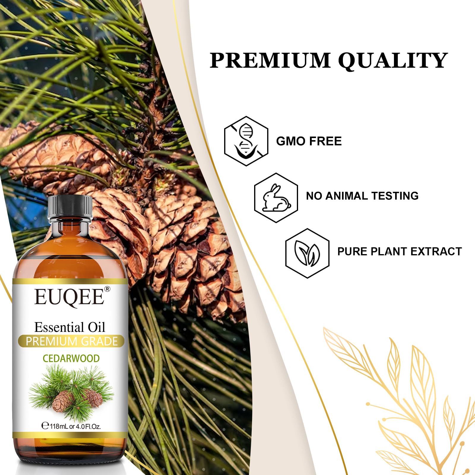 Cedarwood essential oil setup for diffuser and humidifier