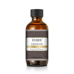 EUQEE Chocolate Fragrance Oil in amber glass bottle with dropper